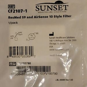 ResMed S9 & AirSense 10 Style Filter CF2107-1
